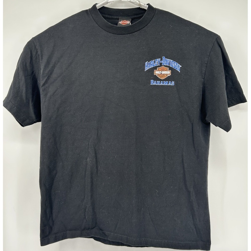 Harley Davidson Motorcycles Bahamas Short Sleeve Graphic T Shirt Black Men's XL